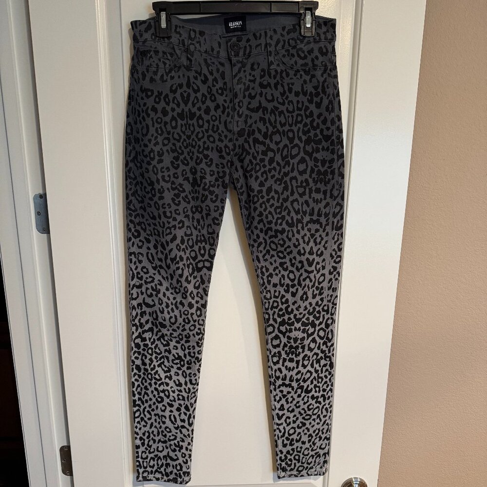 Hudson Nico Super Skinny Midrise Jeans, Animal Print, Size 29